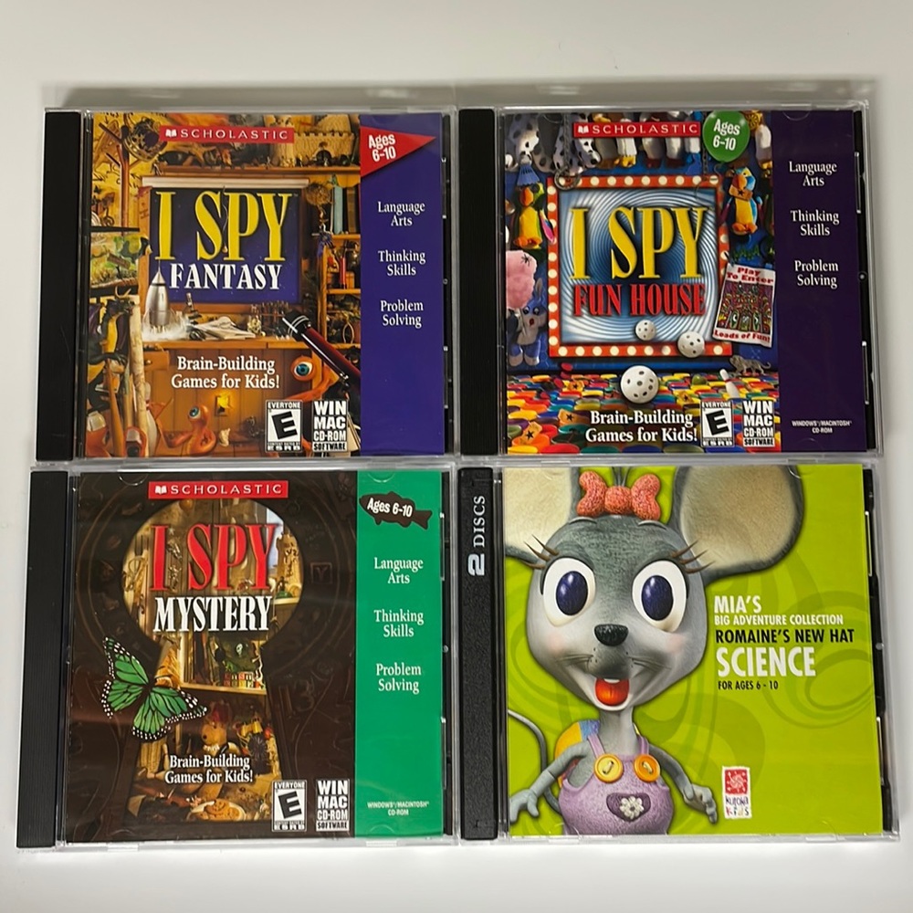 I SPY & KUTOKA CD-ROM discs for kids Windows/MAC compatible